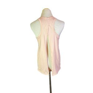 Lululemon Size 10? All Tied Up Tank Top Pink Split Back High Neck